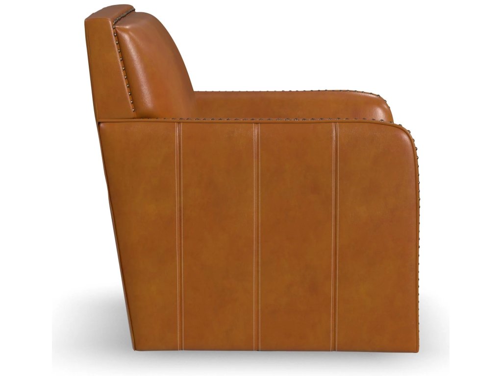 Beckett Leather Swivel Chair - image 3