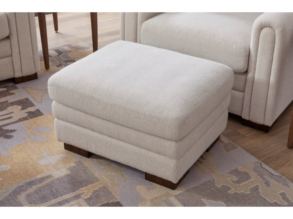 Rudy Fabric Ottoman - image 1