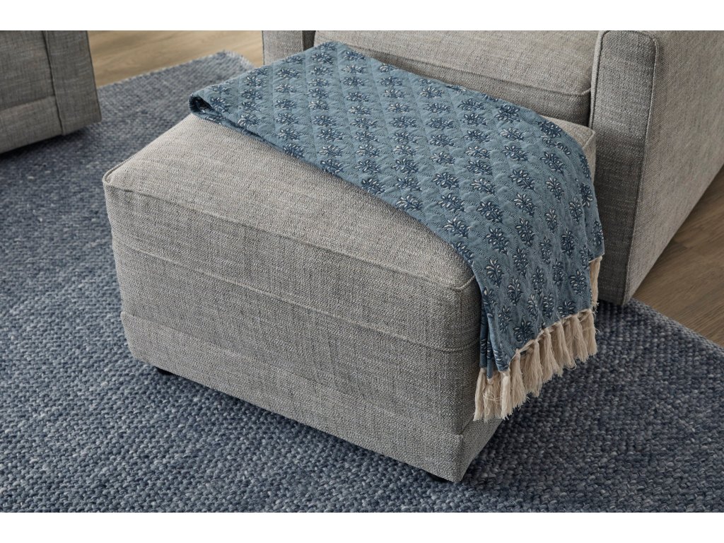 Aggie Fabric Ottoman - image 1