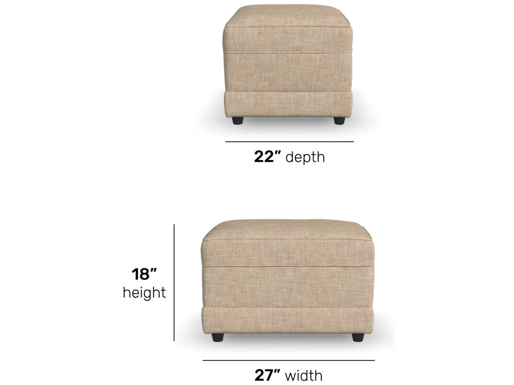 Aggie Fabric Ottoman - image 4