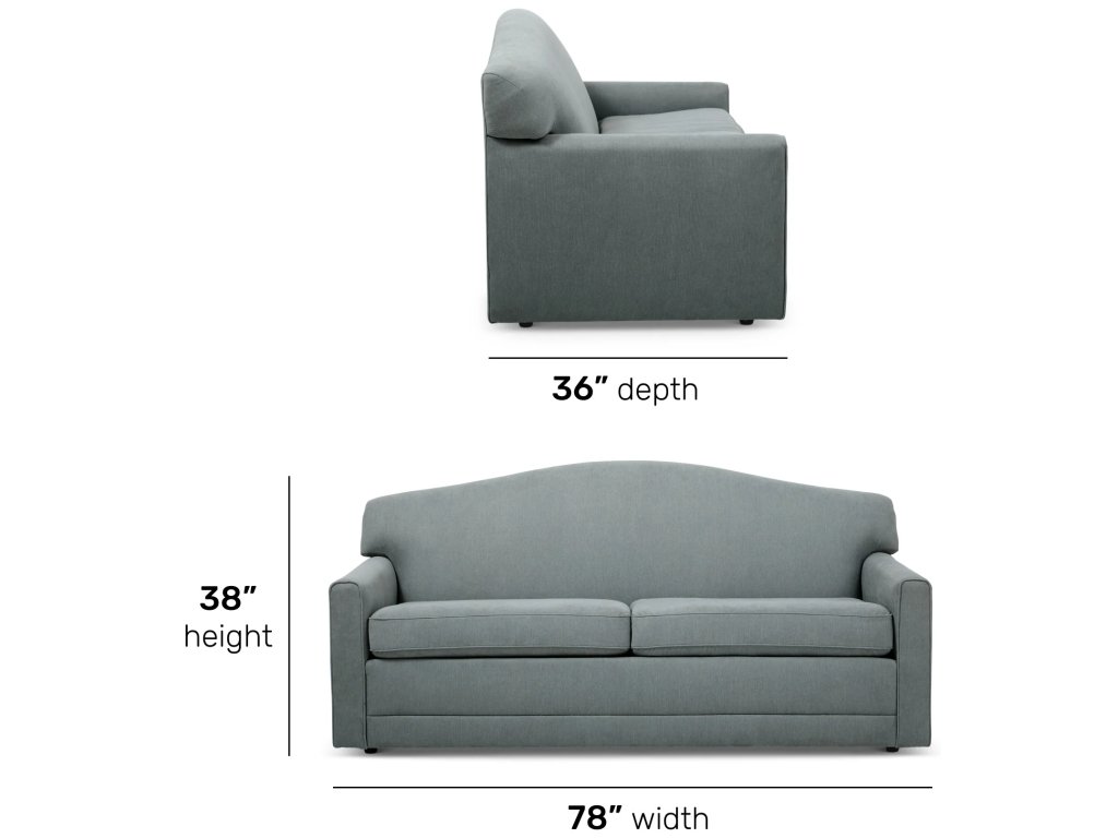 Aggie Fabric Two-Cushion Sofa - image 4