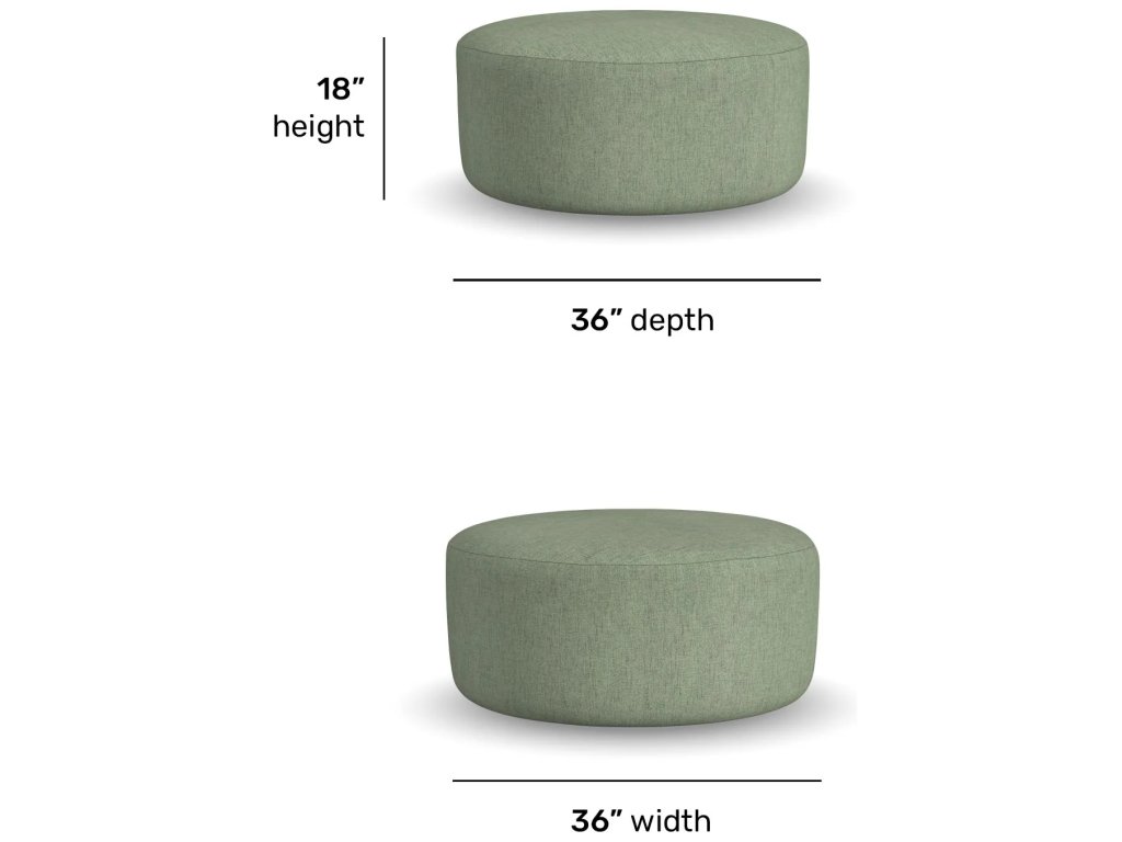 Pouf Fabric Cocktail Ottoman - image 3