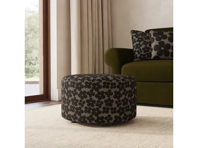 Pouf Fabric Cocktail Ottoman - Alternative View