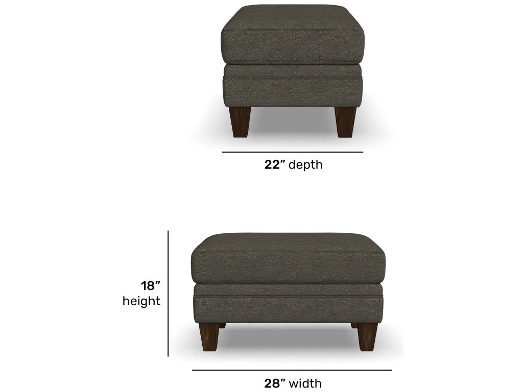 Lottie Fabric Ottoman - image 4