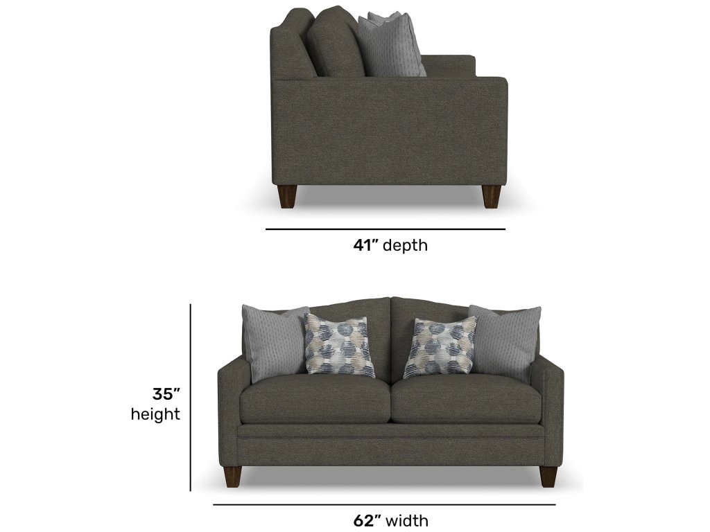 Lottie Fabric Loveseat - image 4