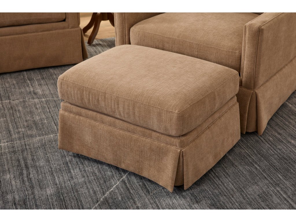 Lottie Fabric Ottoman - image 1