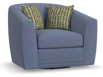 Jewel Fabric Swivel Chair
