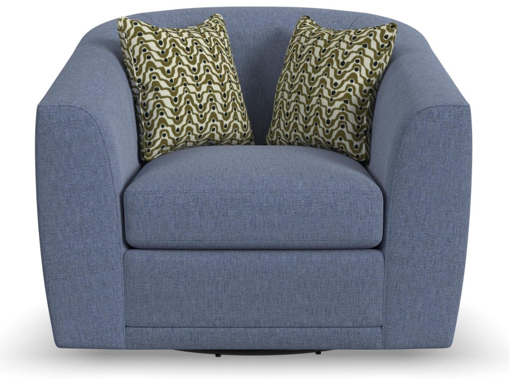 Jewel Fabric Swivel Chair - image 1