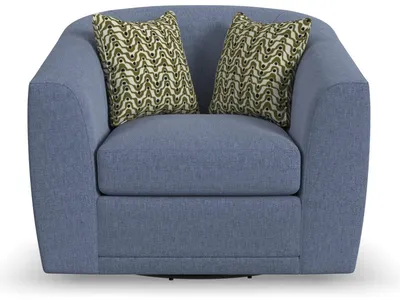 Jewel Fabric Swivel Chair