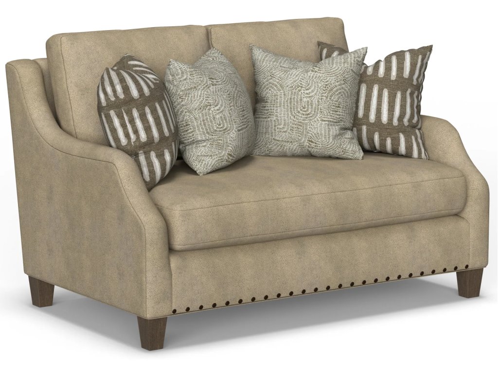 Gianna Fabric Bench Loveseat - main image