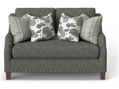 Gianna Fabric Bench Loveseat - Alternative View