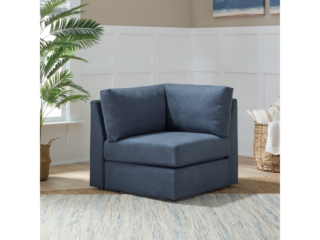 Flex Gray Fabric Corner Chair - image 3