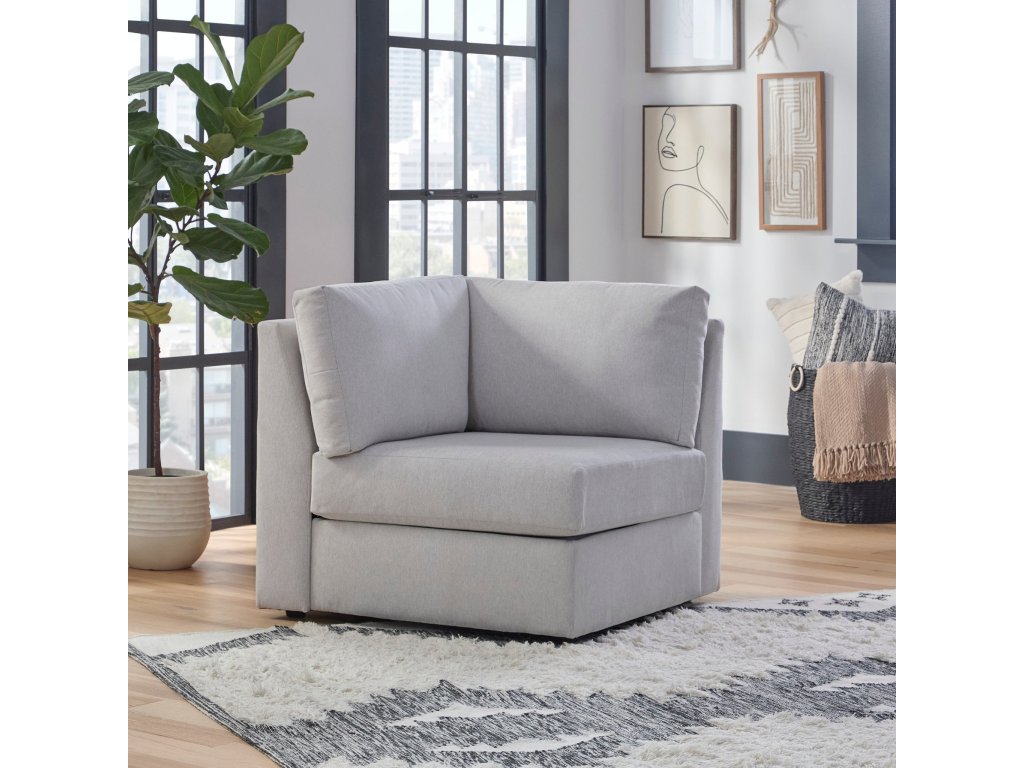 Flex Gray Fabric Corner Chair - image 5