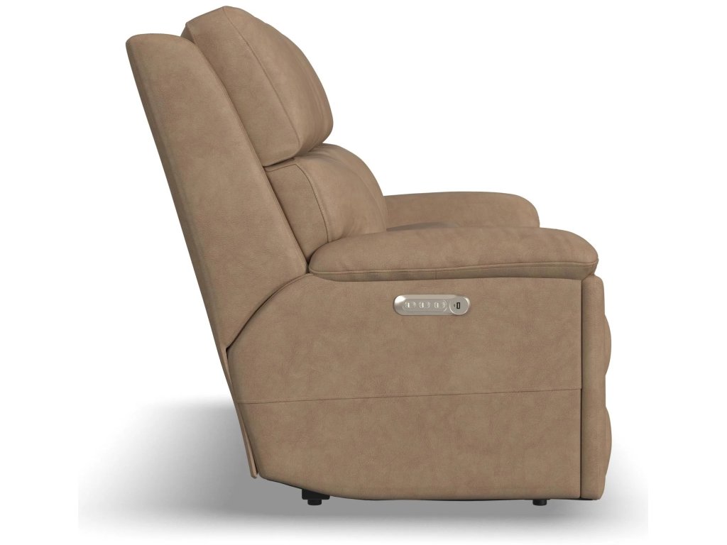 Porter Leather Power Reclining Loveseat with Console, Power Headrest, & Lumbar - image 3