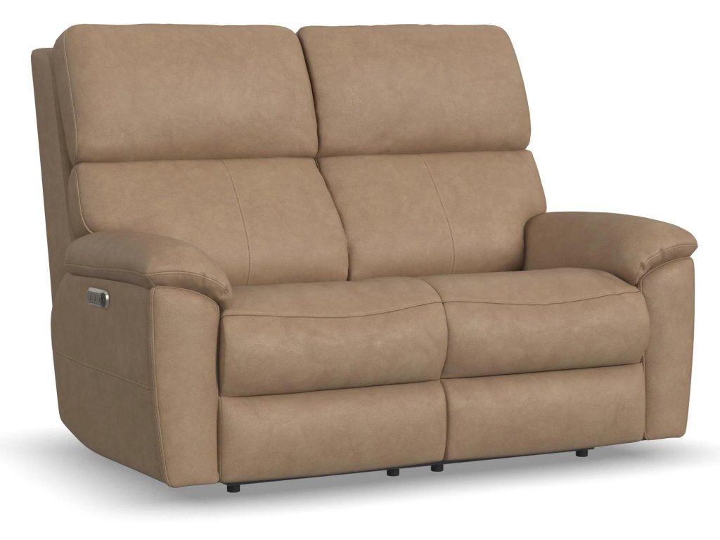 Porter Leather Power Reclining Loveseat with Power Headrest & Lumbar - main image