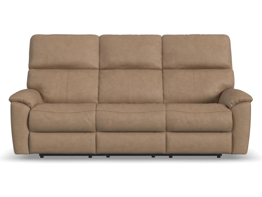 Porter Leather Power Reclining Sofa with Console, Power Headrest, & Lumbar - image 2