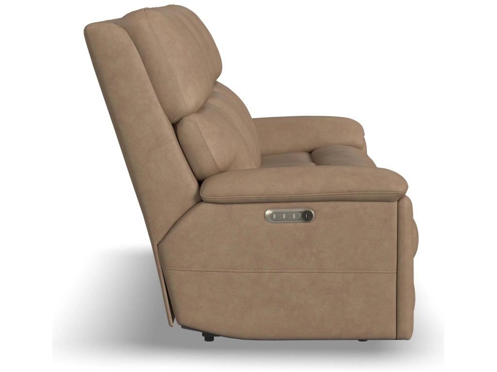 Porter Leather Power Reclining Sofa with Console, Power Headrest, & Lumbar - image 3