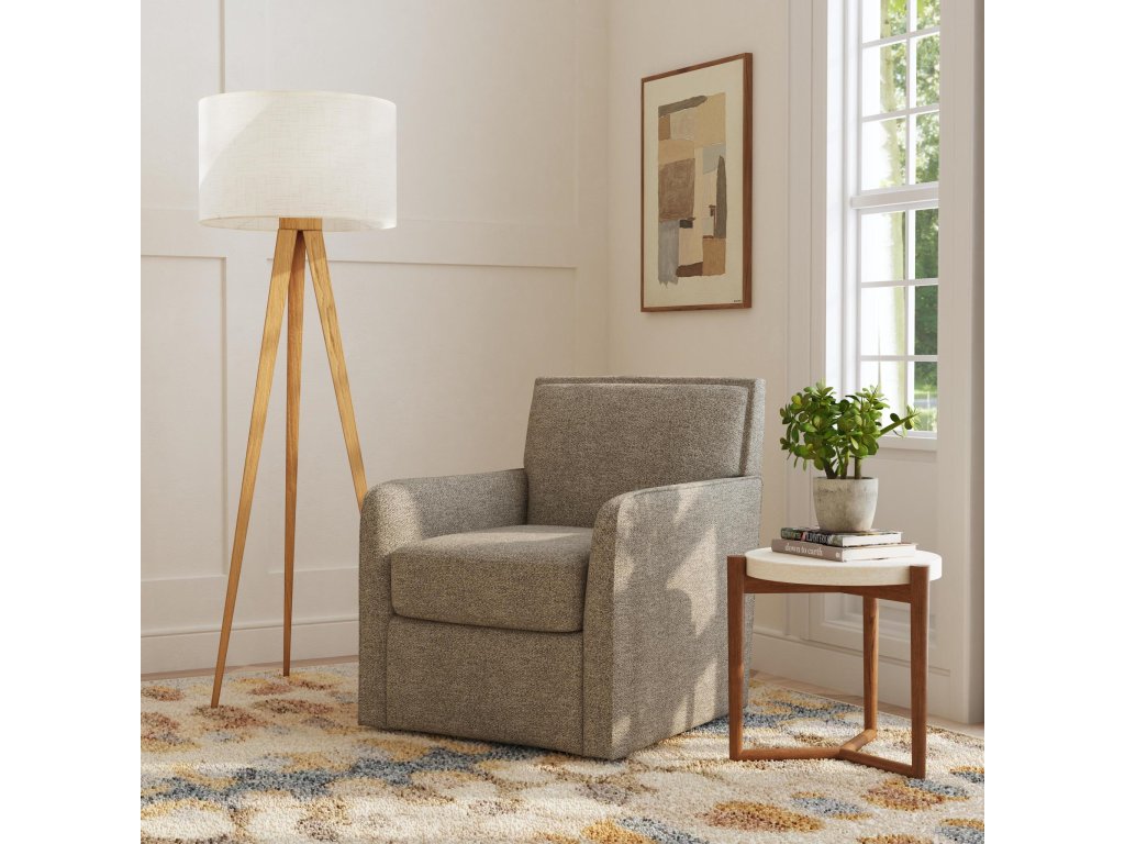 Beckett Fabric Swivel Chair - image 1