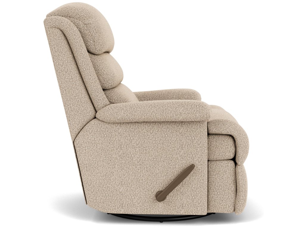 Yukon Fabric Swivel Gliding Recliner - image 2
