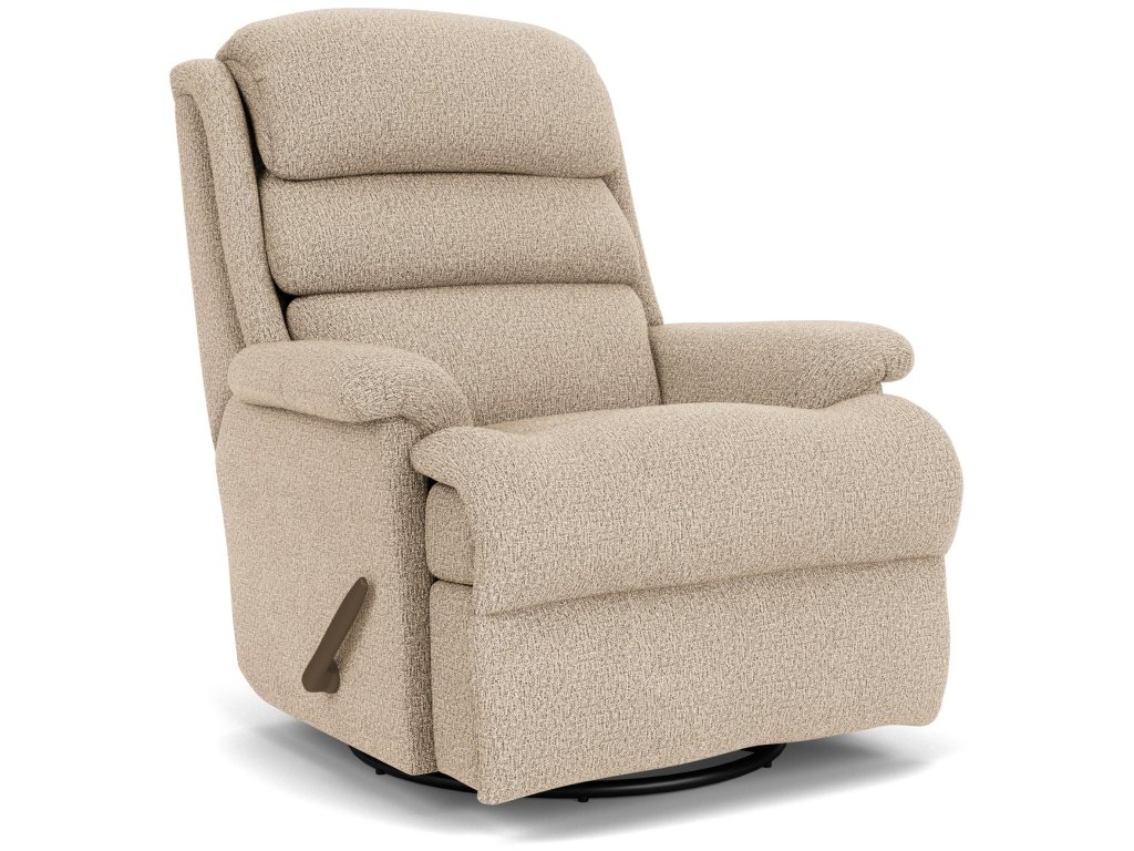 Yukon Fabric Swivel Gliding Recliner - image 3