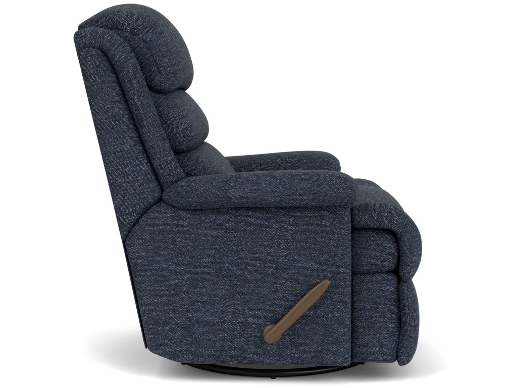 Yukon Fabric Swivel Gliding Recliner - image 5