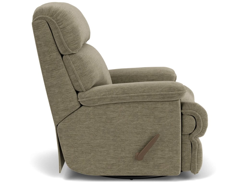Geneva Fabric Swivel Gliding Recliner - image 2