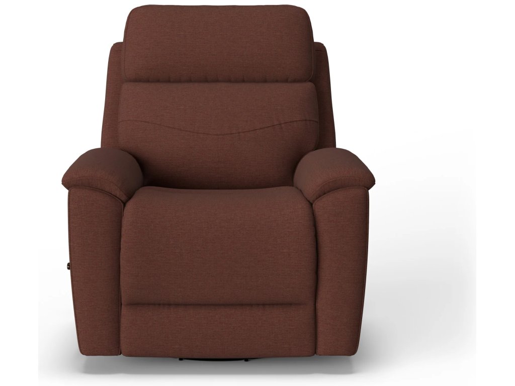 Refined Fabric Swivel Gliding Recliner - image 1