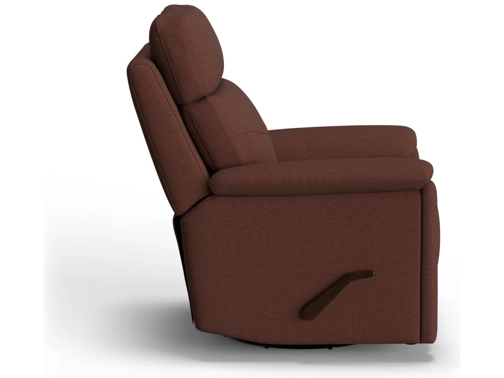 Refined Fabric Swivel Gliding Recliner - image 2