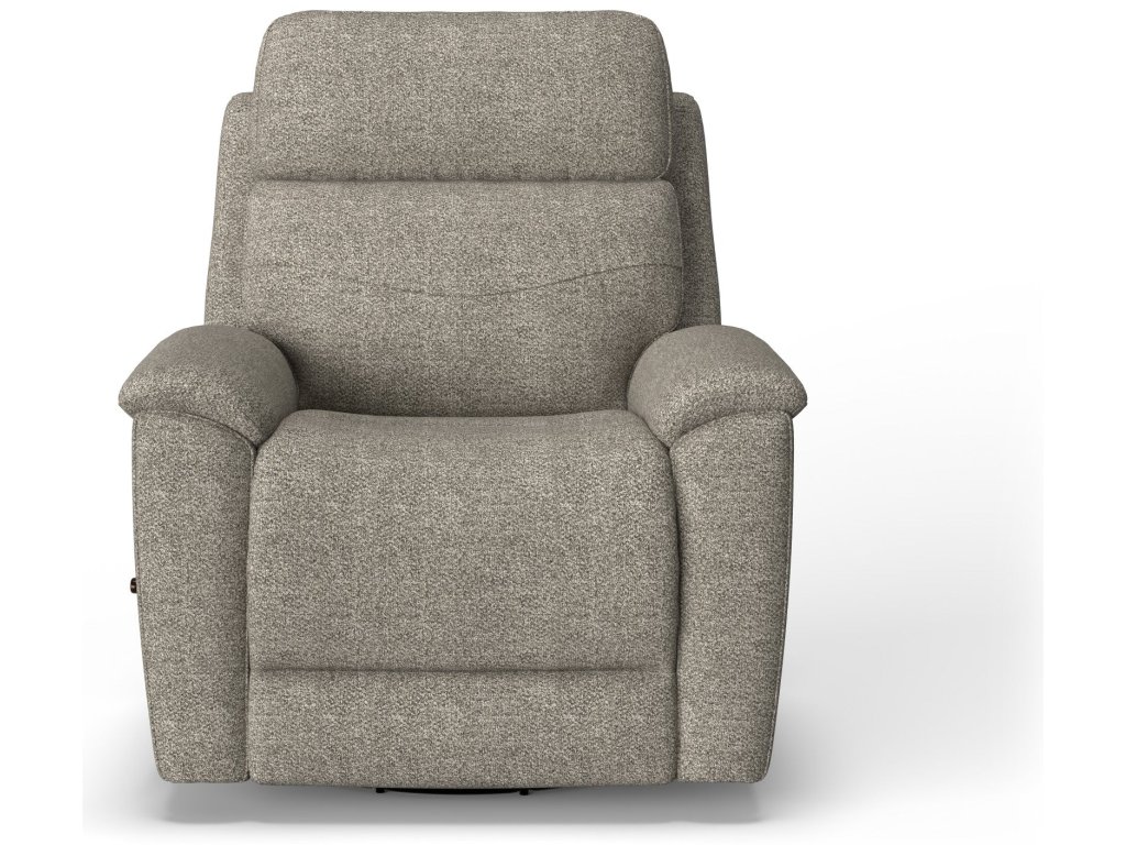 Refined Fabric Swivel Gliding Recliner - image 4