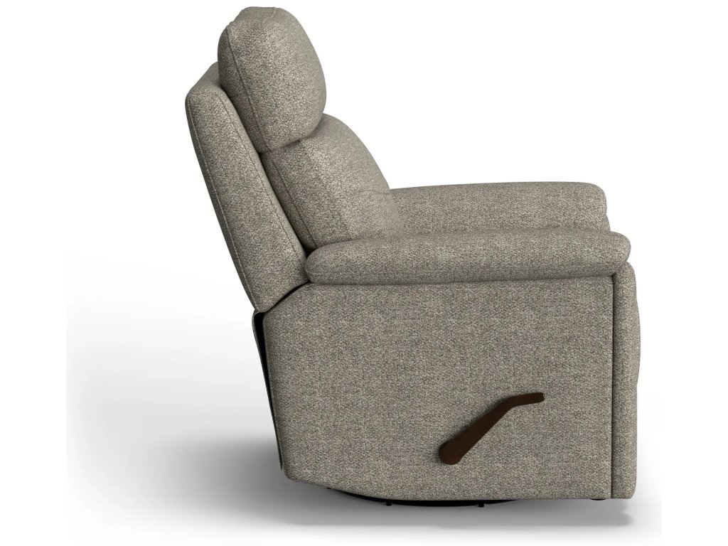 Refined Fabric Swivel Gliding Recliner - image 5