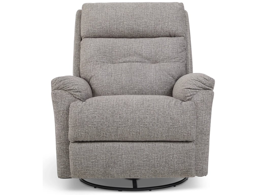 Sophisticated Fabric Power Swivel Gliding Recliner with Power Headrest & Lumbar - image 1