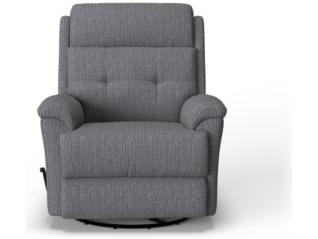 Sophisticated Fabric Swivel Gliding Recliner - image 4