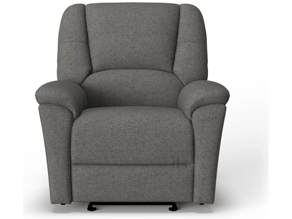 Plush Fabric Power Gliding Recliner with Power Headrest & Lumbar - image 1