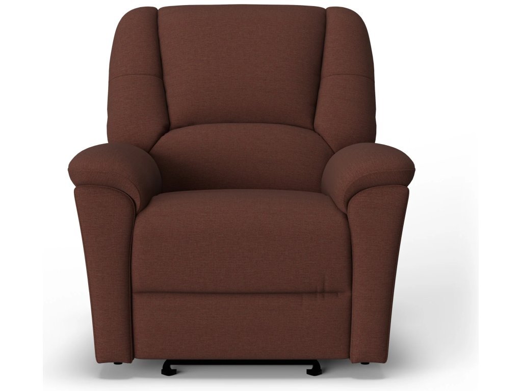 Plush Fabric Power Gliding Recliner with Power Headrest & Lumbar - image 4