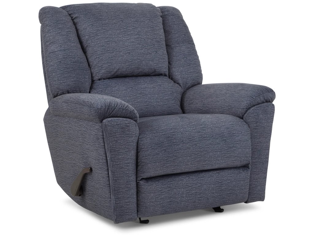 Plush Fabric Gliding Recliner - main image