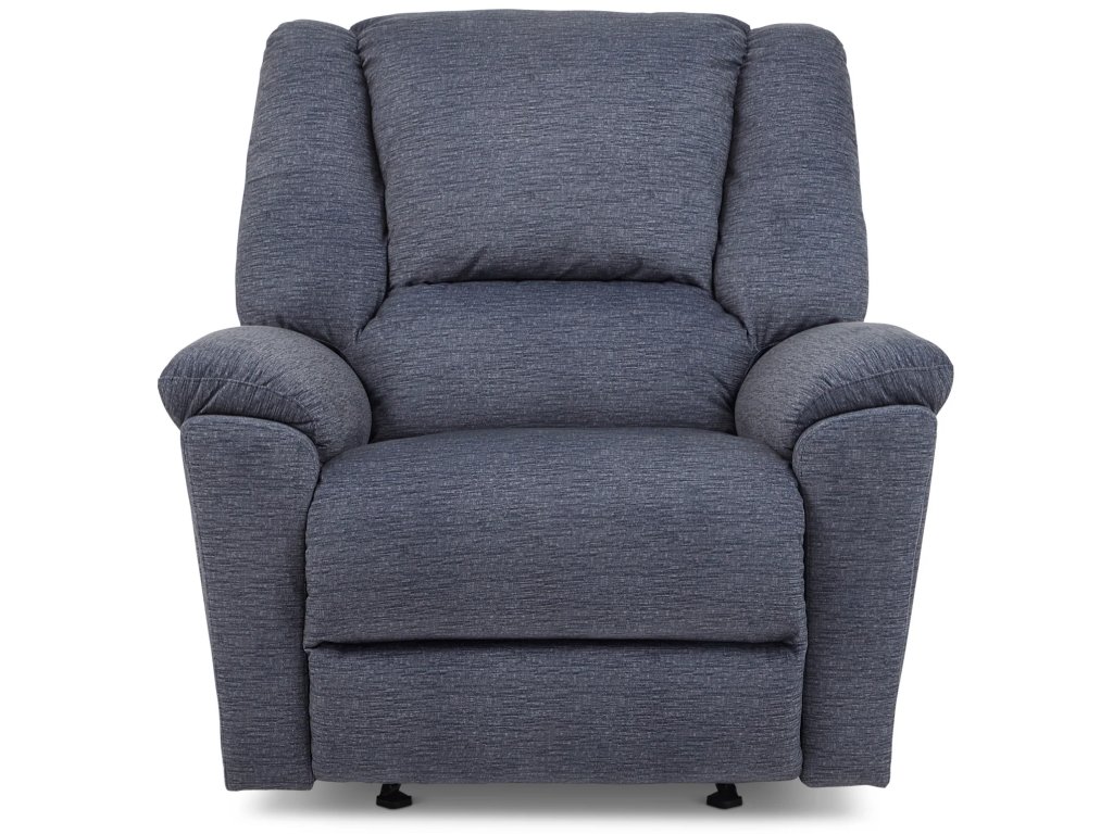 Plush Fabric Gliding Recliner - image 1