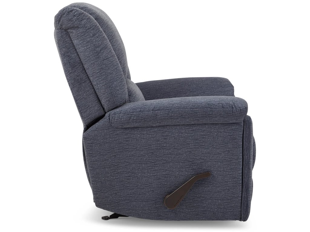 Plush Fabric Gliding Recliner - image 2