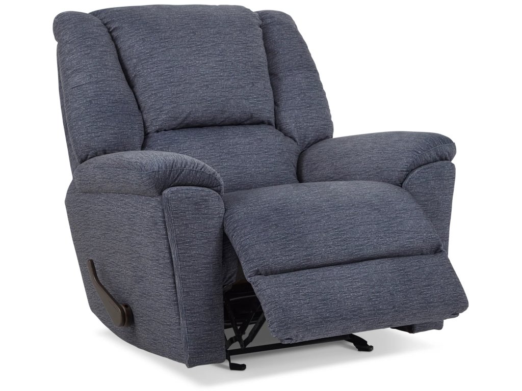 Plush Fabric Gliding Recliner - image 3