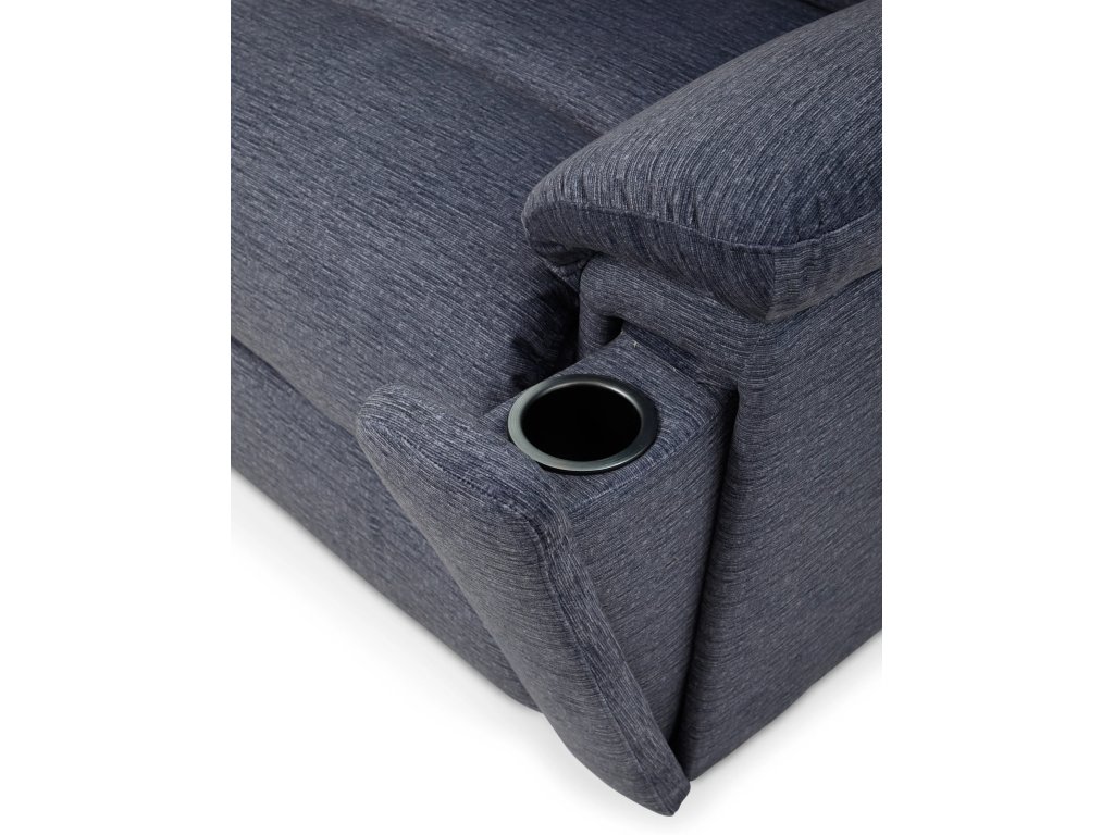 Plush Fabric Gliding Recliner - image 4