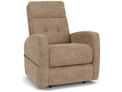 Charlotte Fabric Power Lift Recliner with Power Headrest & Lumbar