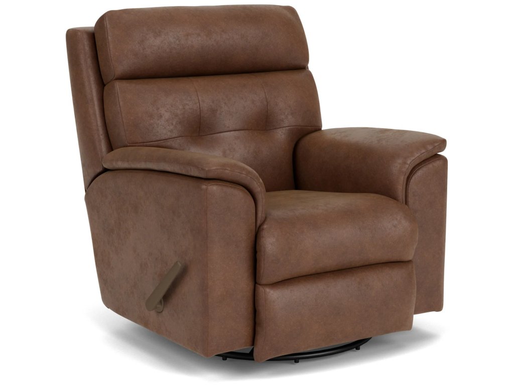 Mason Fabric Swivel Gliding Recliner - main image
