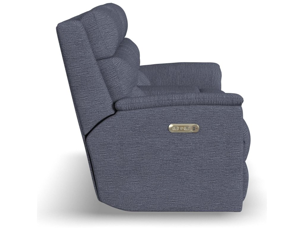 Mason Fabric Power Reclining Loveseat with Console & Power Headrests - image 2