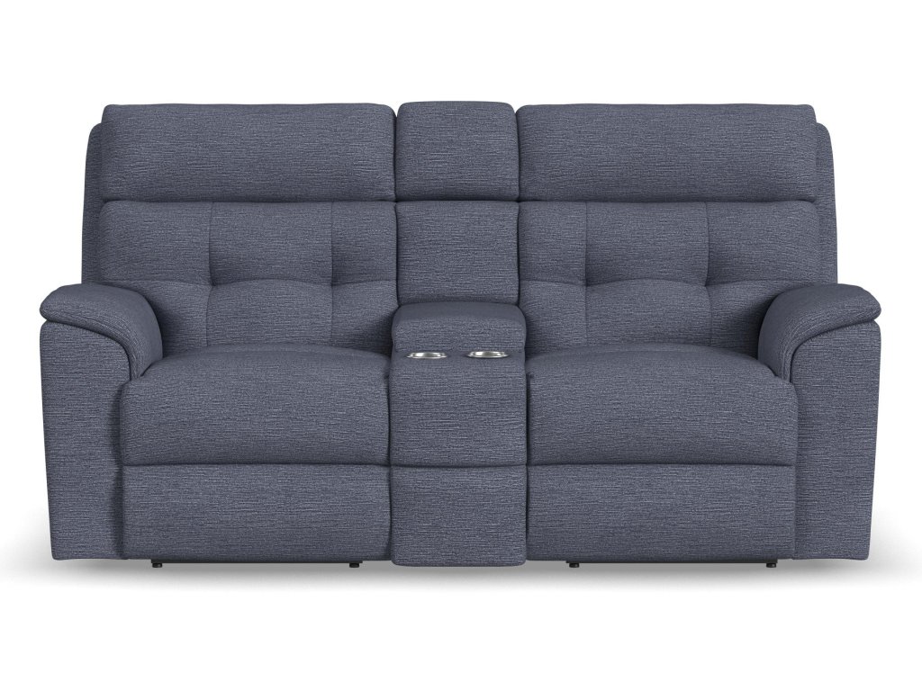 Mason Fabric Power Reclining Loveseat with Console - image 1