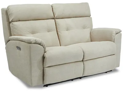 Mason Fabric Power Reclining Loveseat with Power Headrests