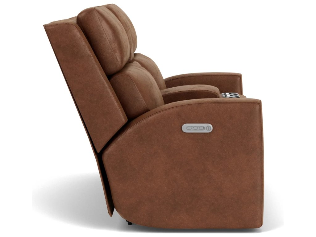Score Fabric Power Reclining Loveseat with Console & Power Headrests & Lumbar - image 3