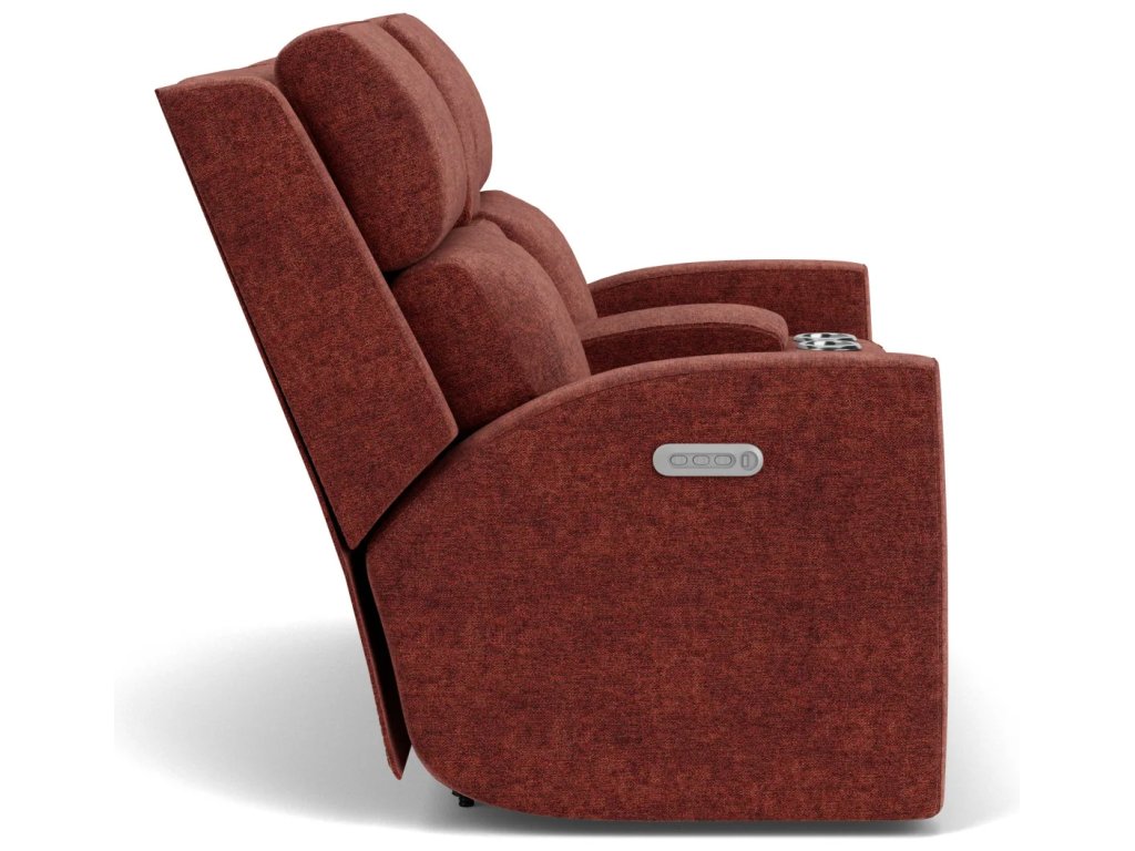 Score Fabric Power Reclining Loveseat with Console & Power Headrests & Lumbar - image 8