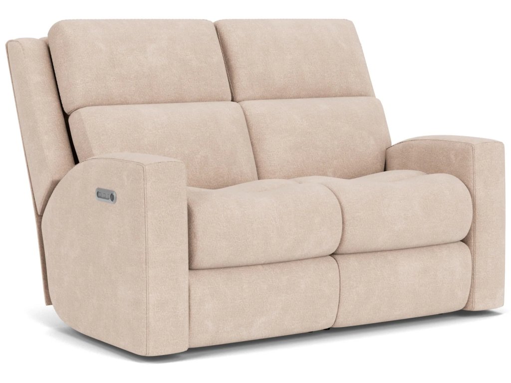 Score Fabric Power Reclining Loveseat with Power Headrests & Lumbar - main image