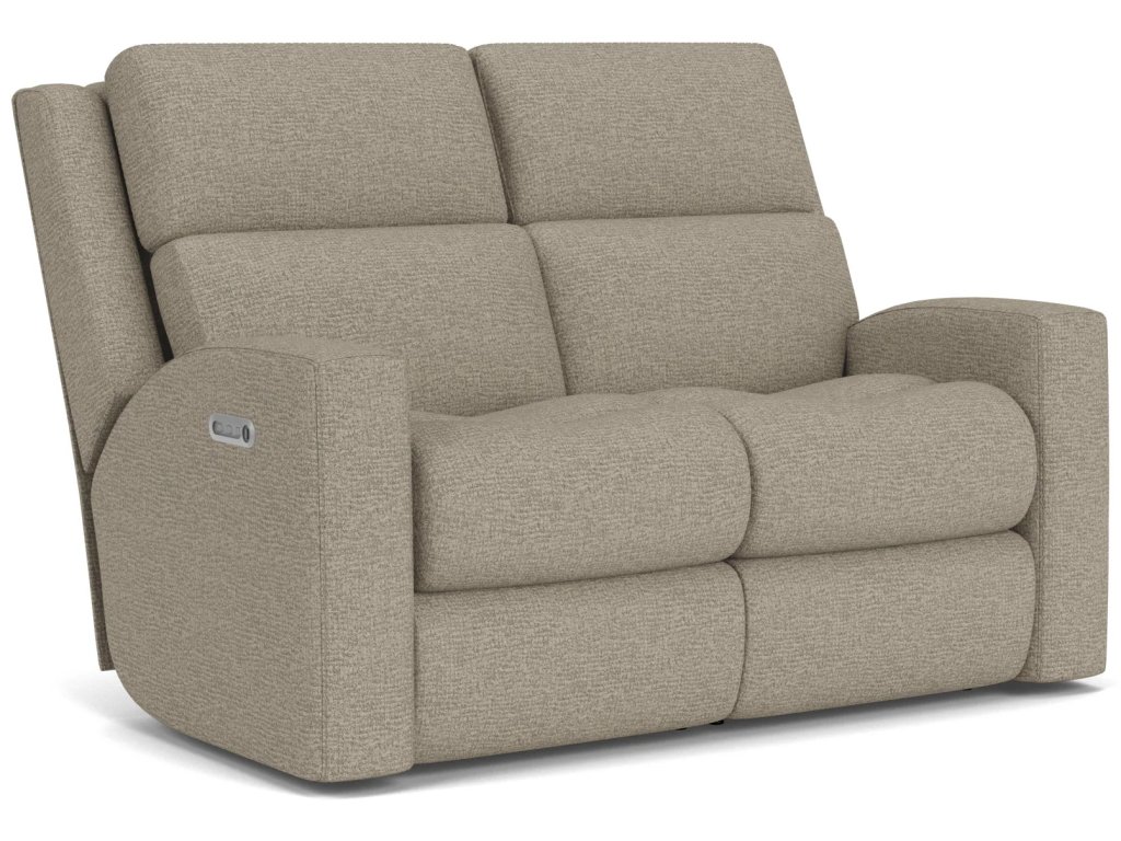 Score Fabric Power Reclining Loveseat with Power Headrests & Lumbar - image 3