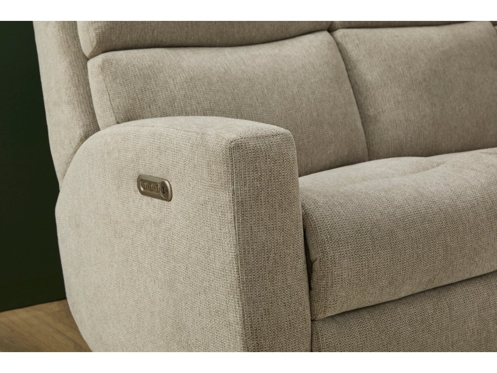 Score Fabric Power Reclining Sofa with Power Headrests & Lumbar - image 4