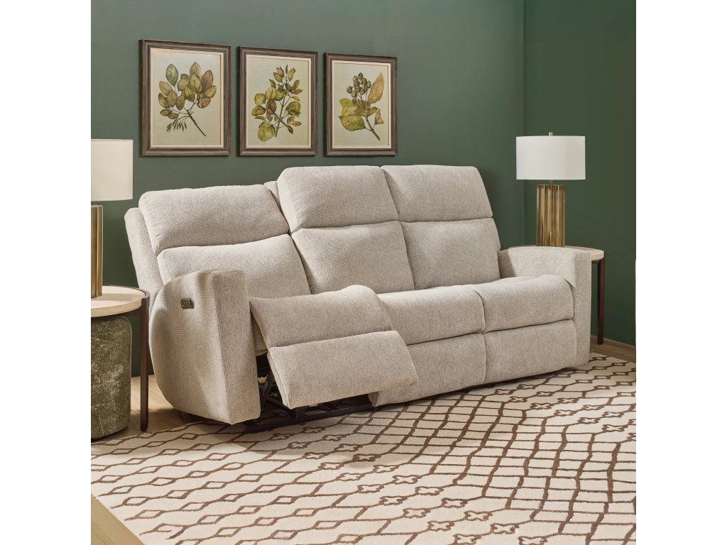 Score Fabric Power Reclining Sofa with Power Headrests & Lumbar - image 5